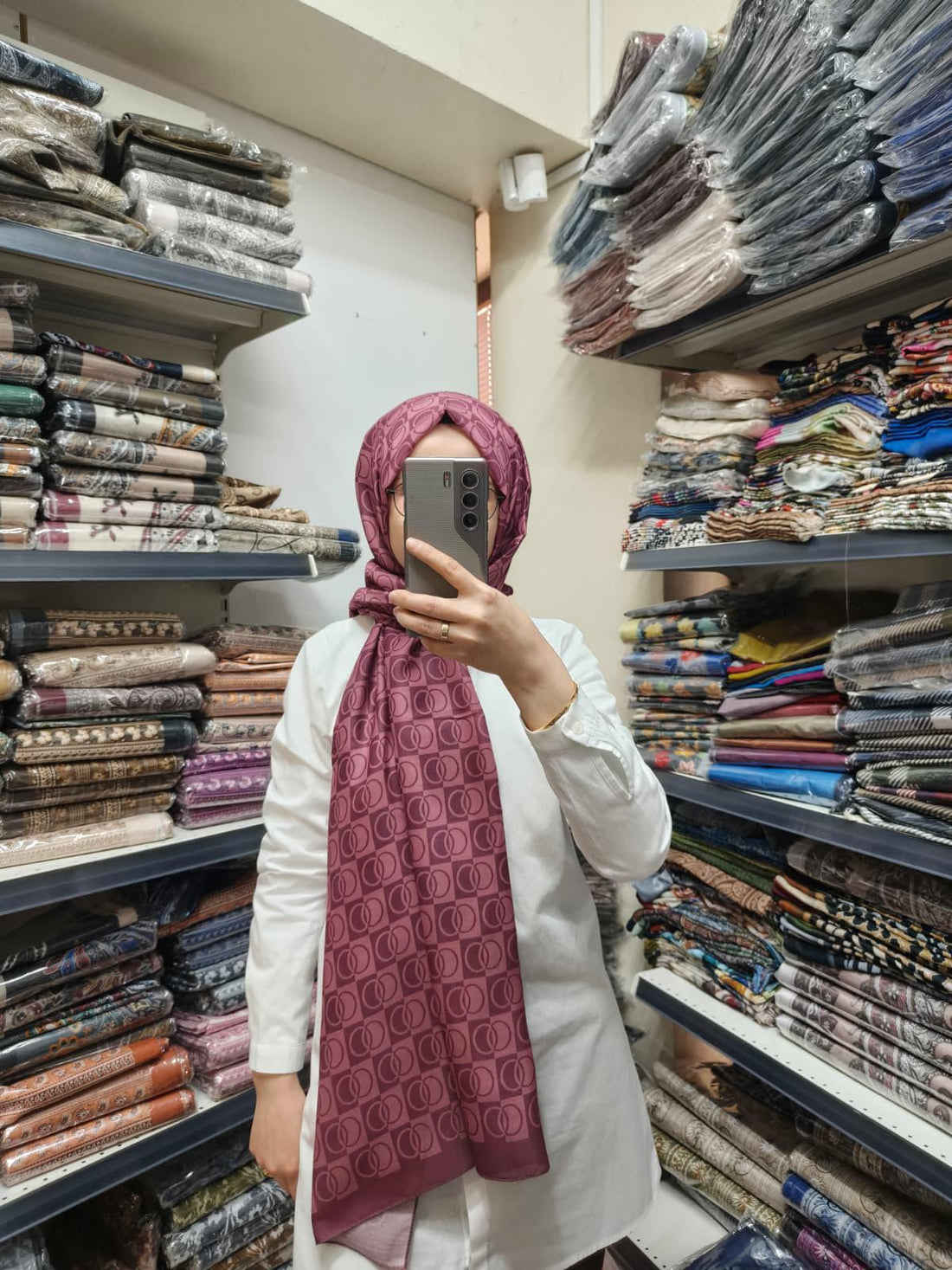 PAMUKSU SOFT ŞAL HALKA DESEN - 17