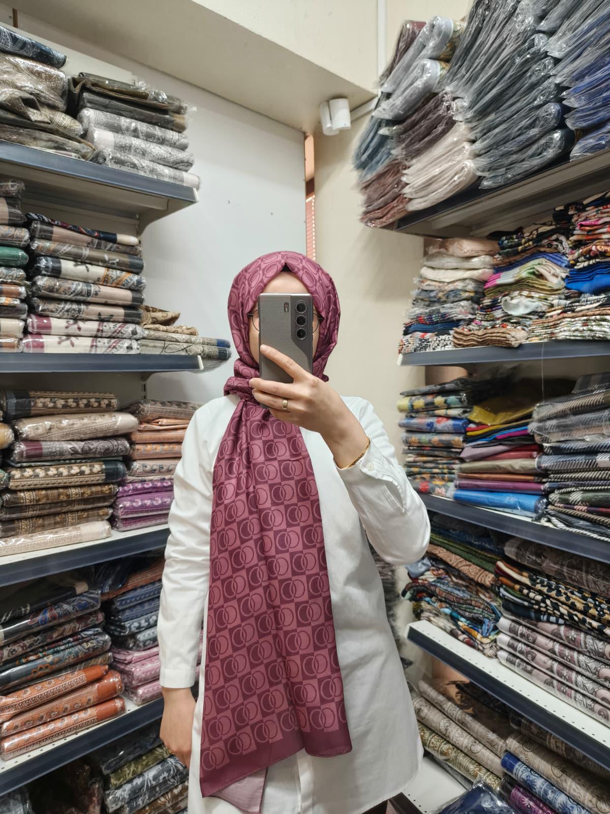 PAMUKSU SOFT ŞAL HALKA DESEN - 17